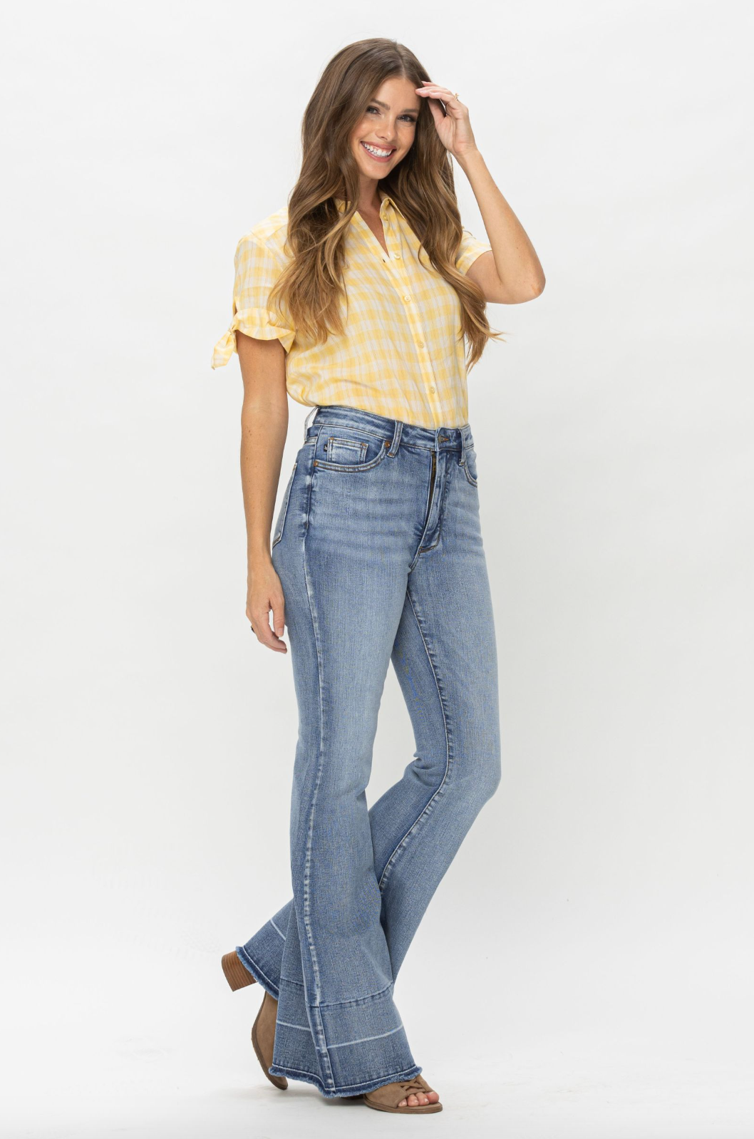 Judy Blue Release Hem Tummy Control Flare Jeans