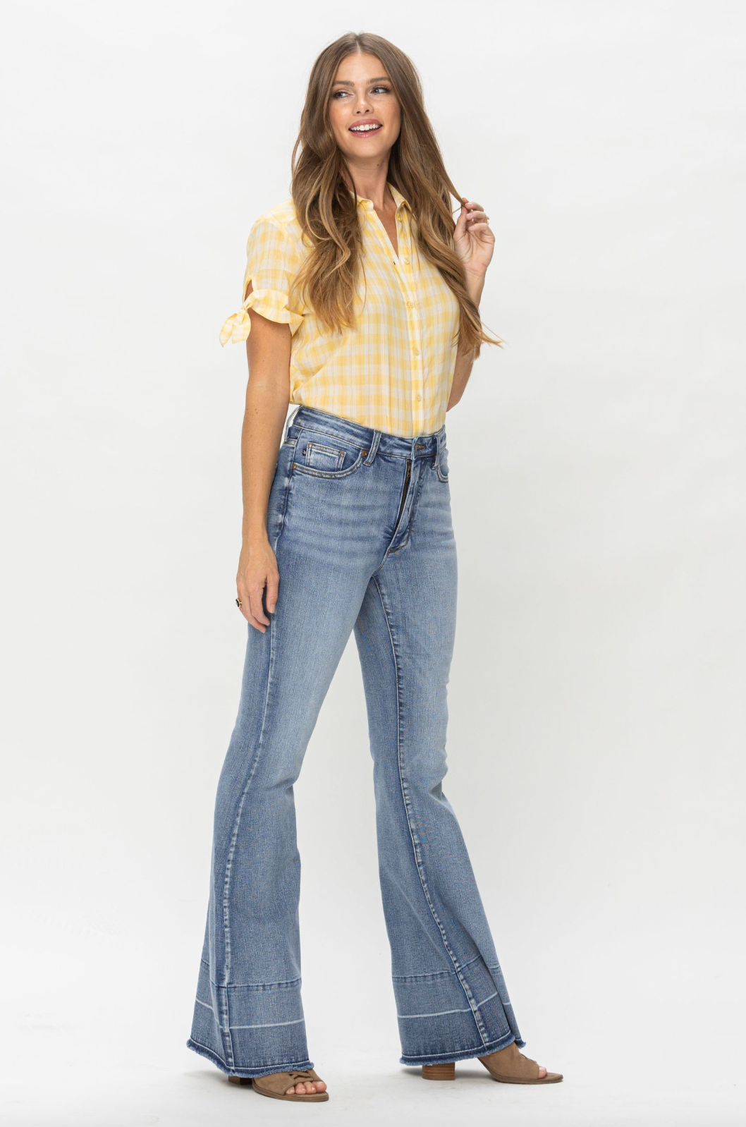 Judy Blue Release Hem Tummy Control Flare Jeans