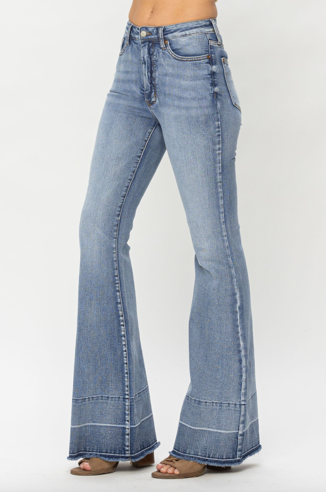 Judy Blue Release Hem Tummy Control Flare Jeans