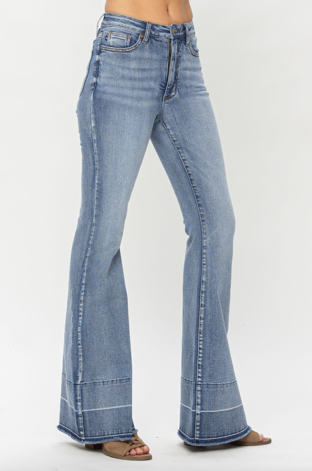 Judy Blue Release Hem Tummy Control Flare Jeans