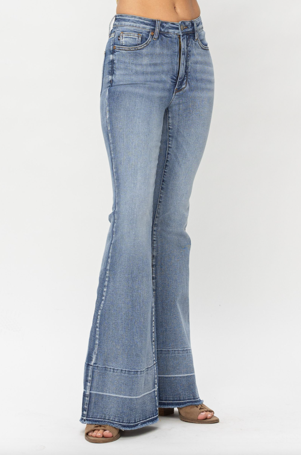 Judy Blue Release Hem Tummy Control Flare Jeans