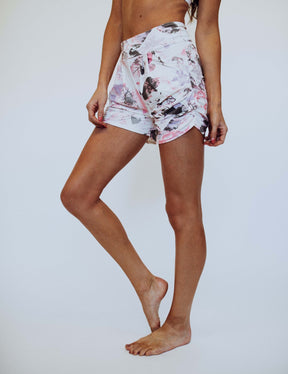 Blissfully Yours Harem Shorts - Watercolor