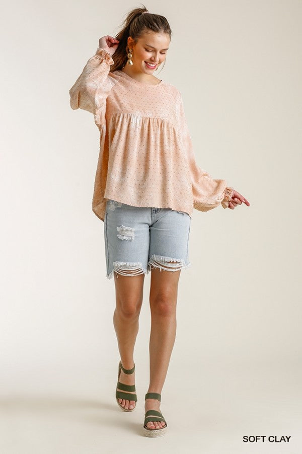 Found Out About You Blouse - Soft Clay