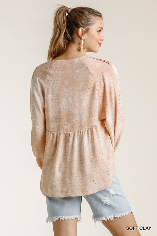 Found Out About You Blouse - Soft Clay