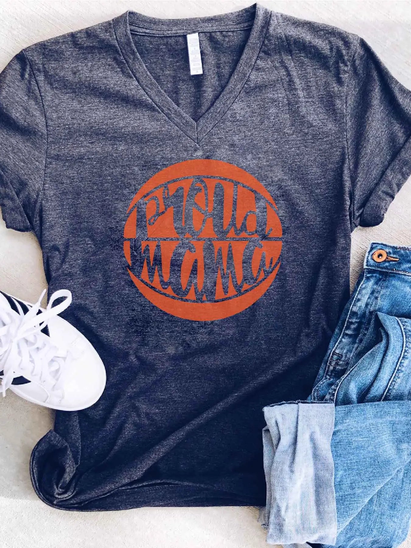 Proud Mama Graphic Tee - Basketball