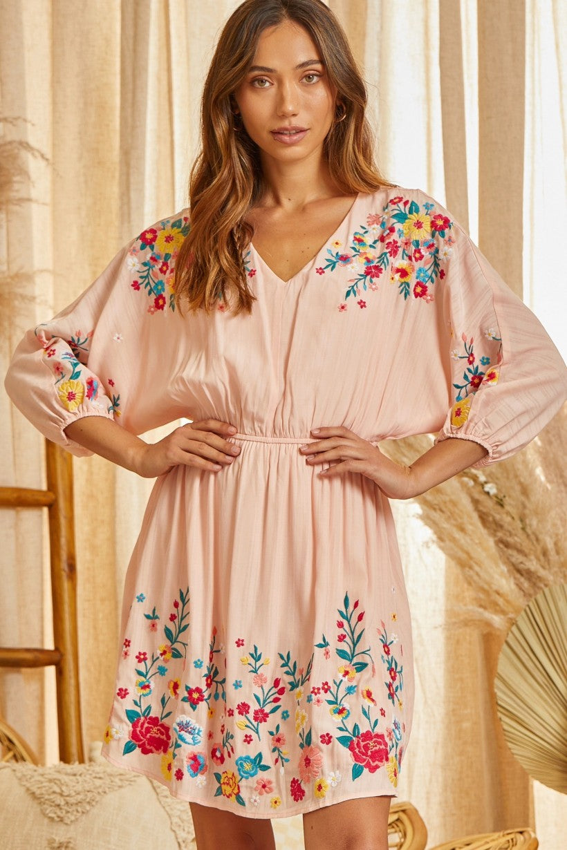 Going Strong Embroidered Dress