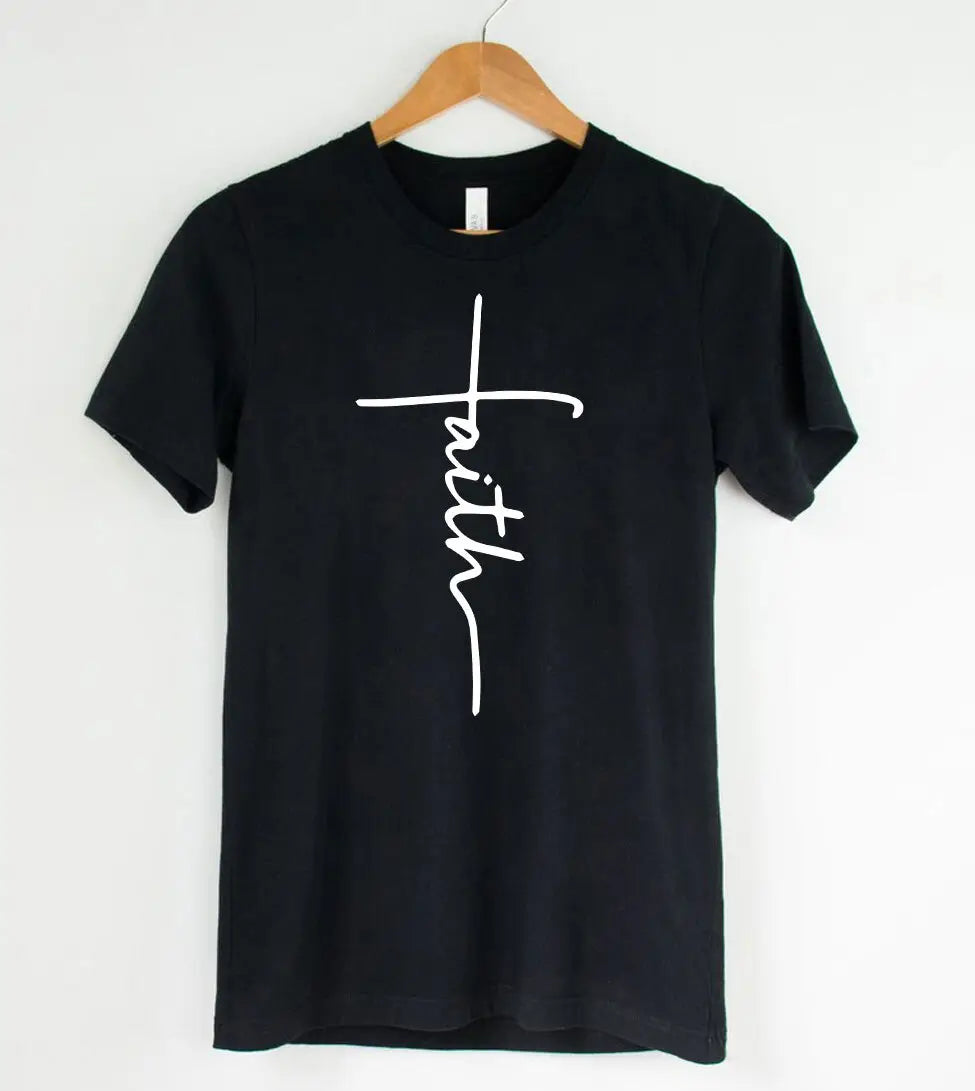 Faith Vertical Cross Graphic Tee