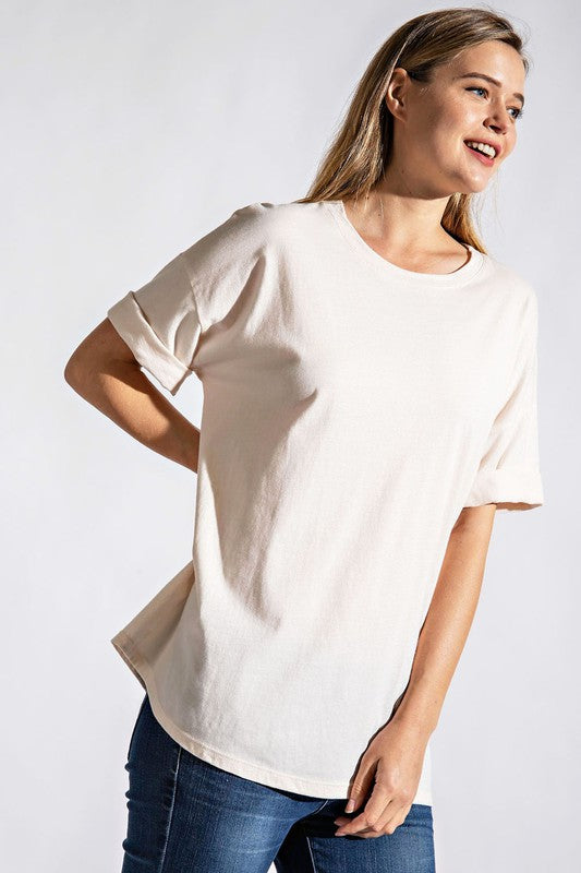 Turn It Up Short Sleeve Tee - Natural