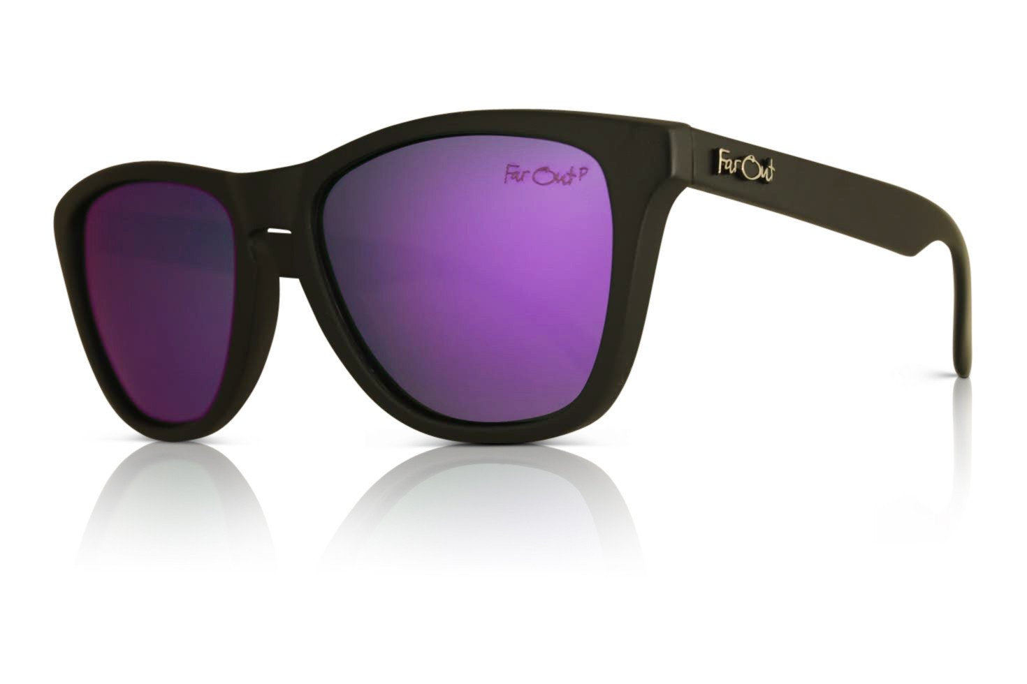 FarOut Sunglasses - Black Premiums Purple Lens