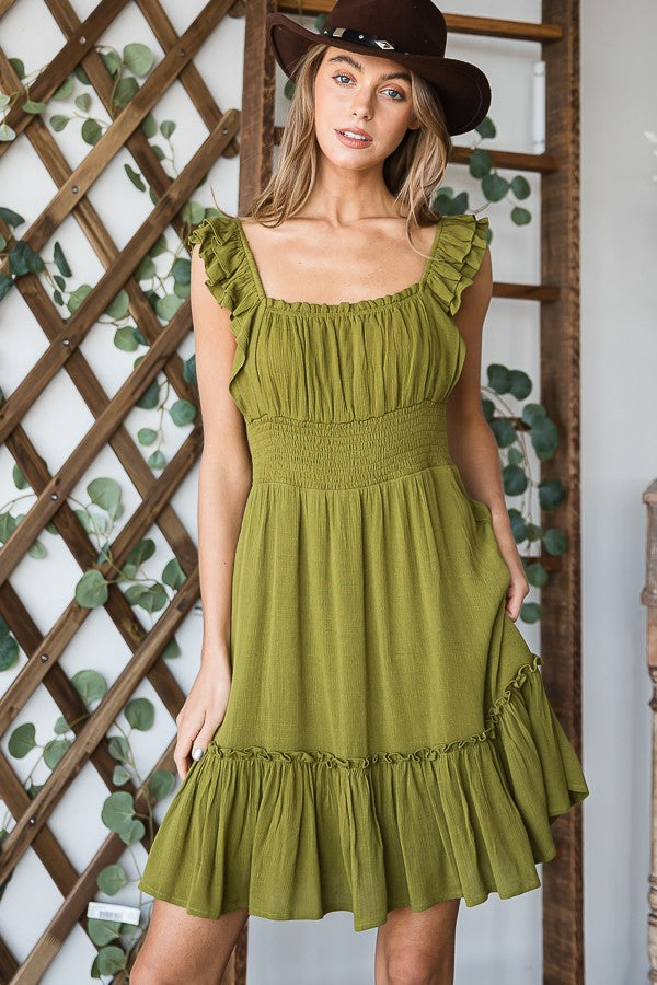 Do What We Do Dress - Olive