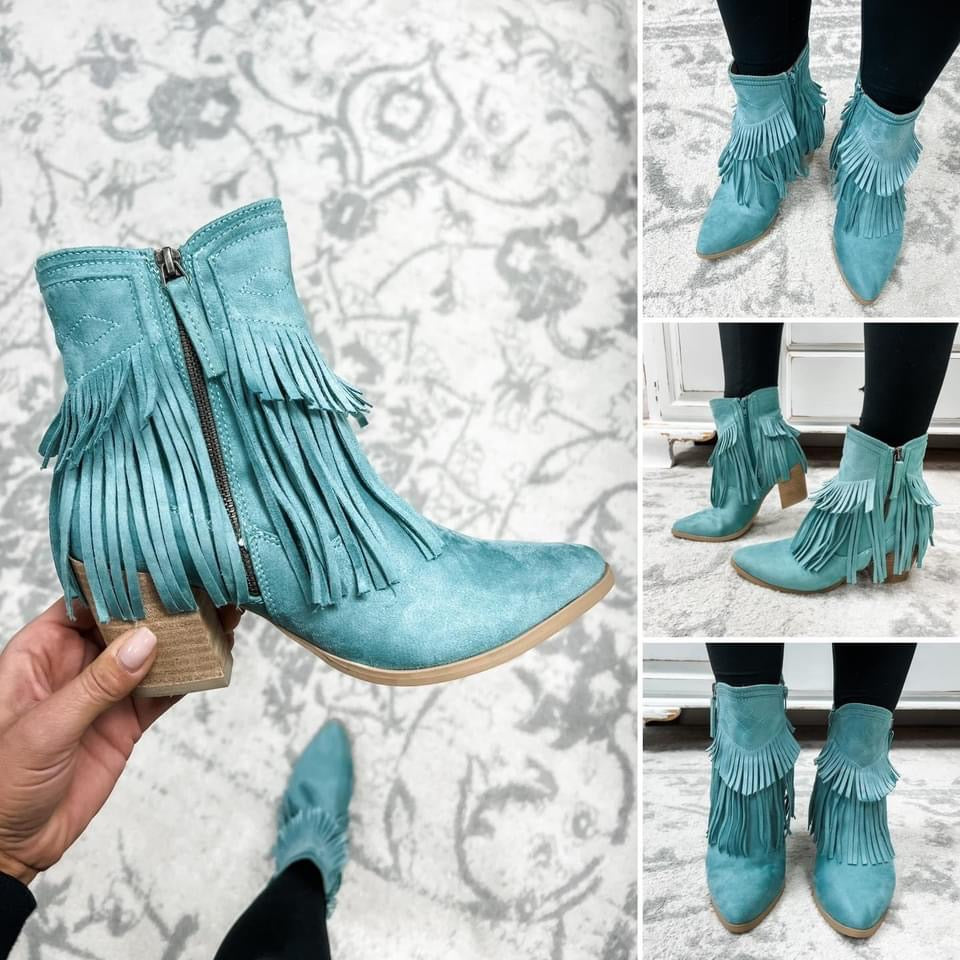 Dune Boots- Turquoise