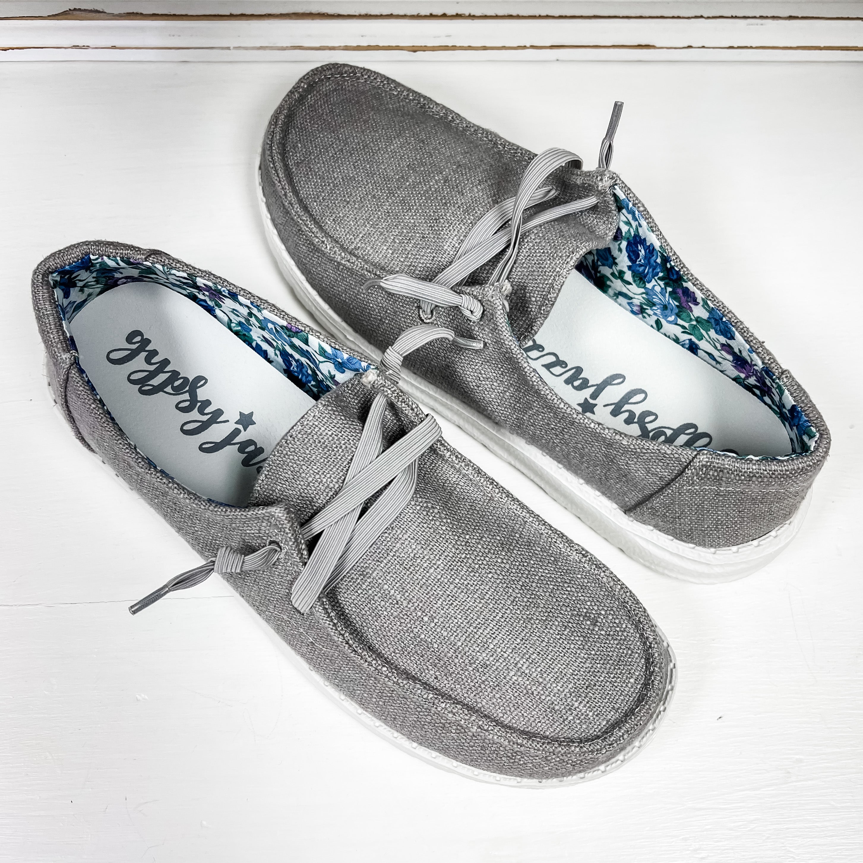Holly Slip-on Shoe - Linen Grey