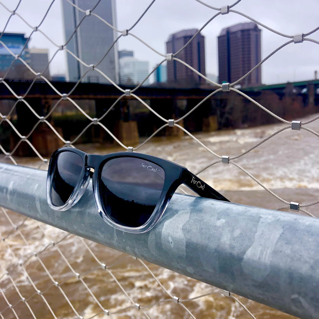 FarOut Sunglasses - Black/Clear Polarized Premiums Black Lens