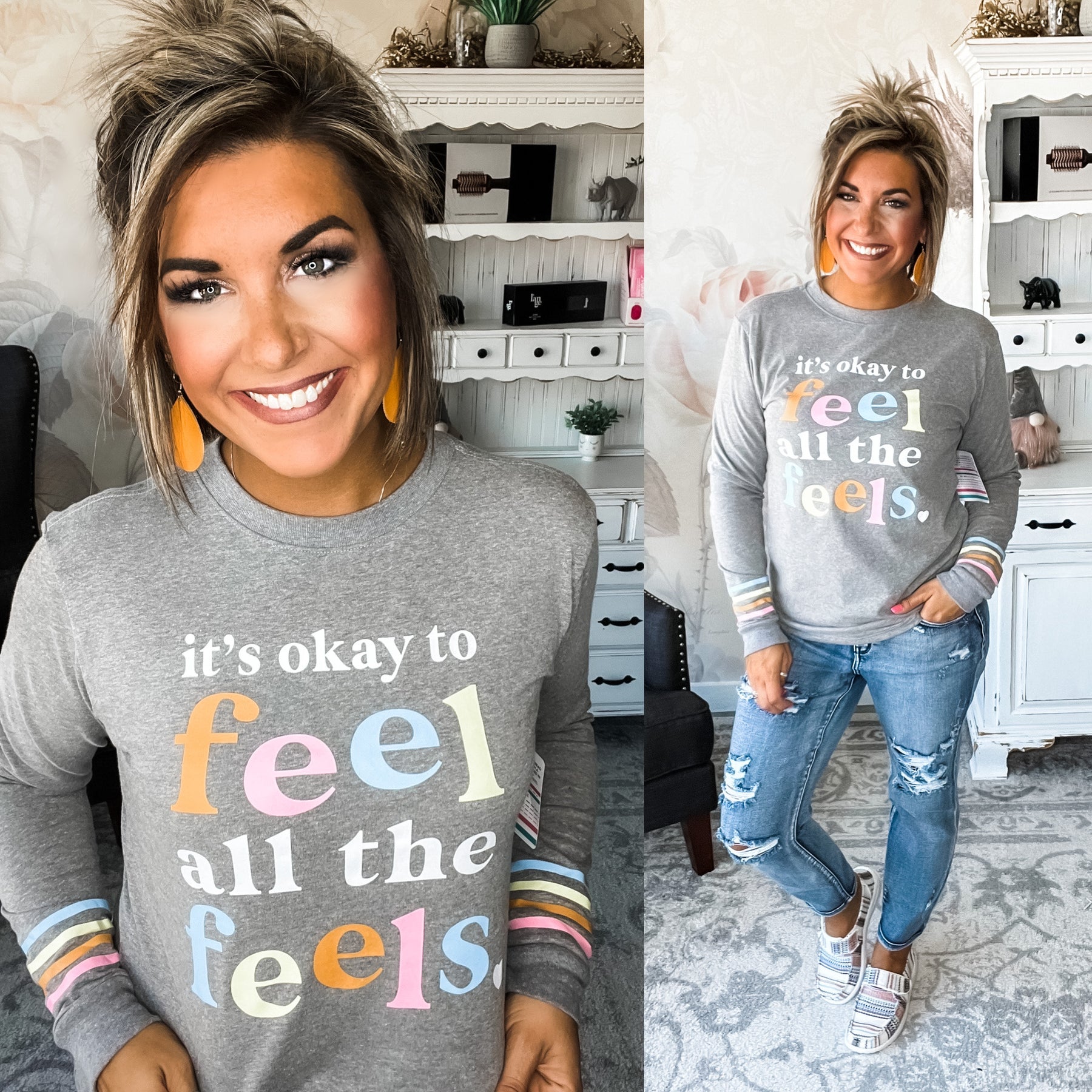 Feel All the Feels Long Sleeve Tee