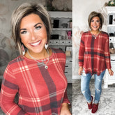 Another Lifetime Plaid Top