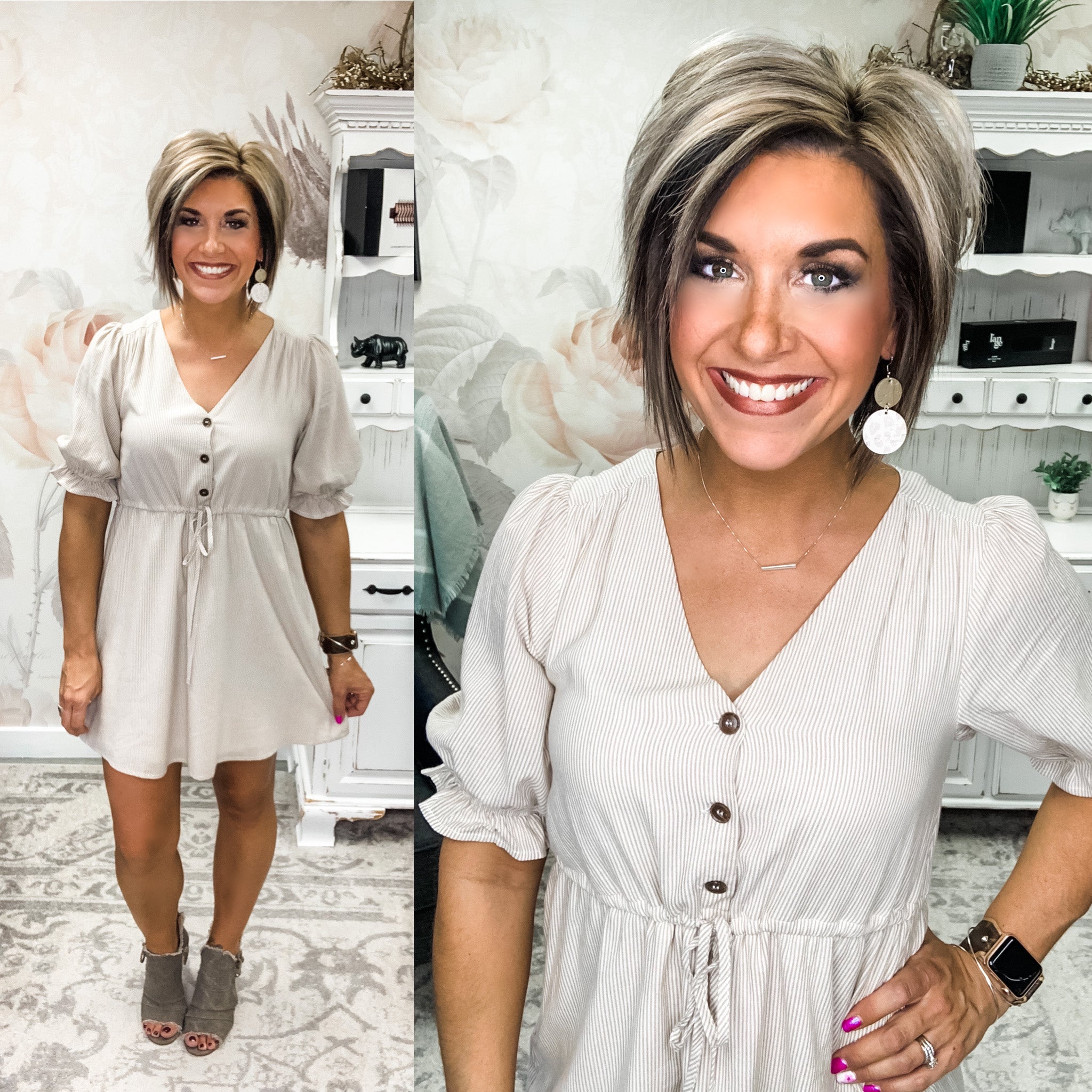 Just For Fun Dress - Natural