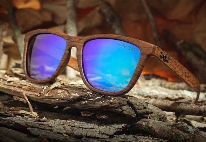 FarOut Sunglasses - Wood Grain Brown Polarized Premiums Green Lens