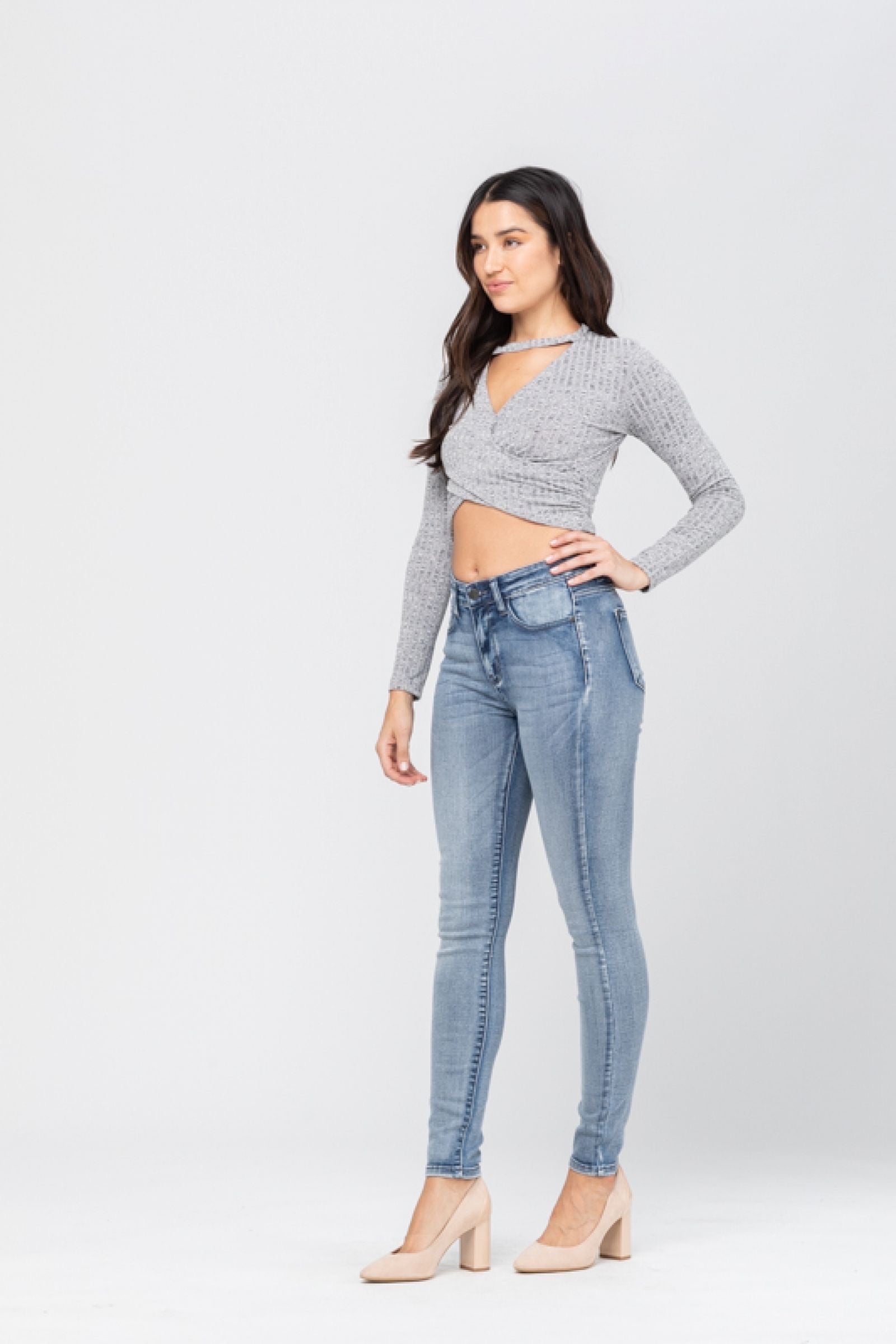 Judy Blue Heavy Hand Sand Skinny