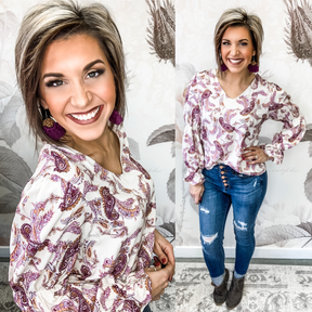 When Doves Cry Paisley Blouse