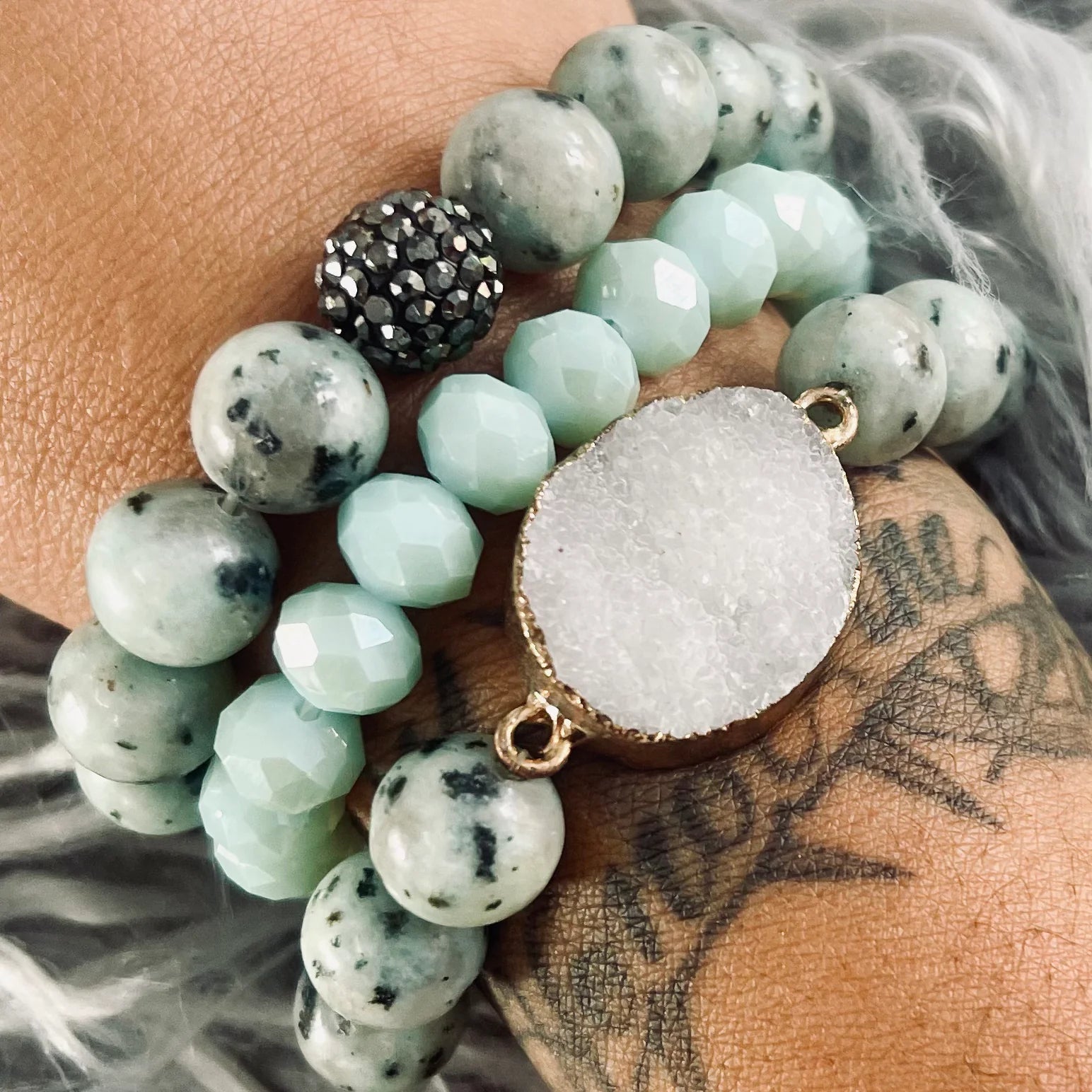 Kingdom Girl - Heavy Bead Set - Mint