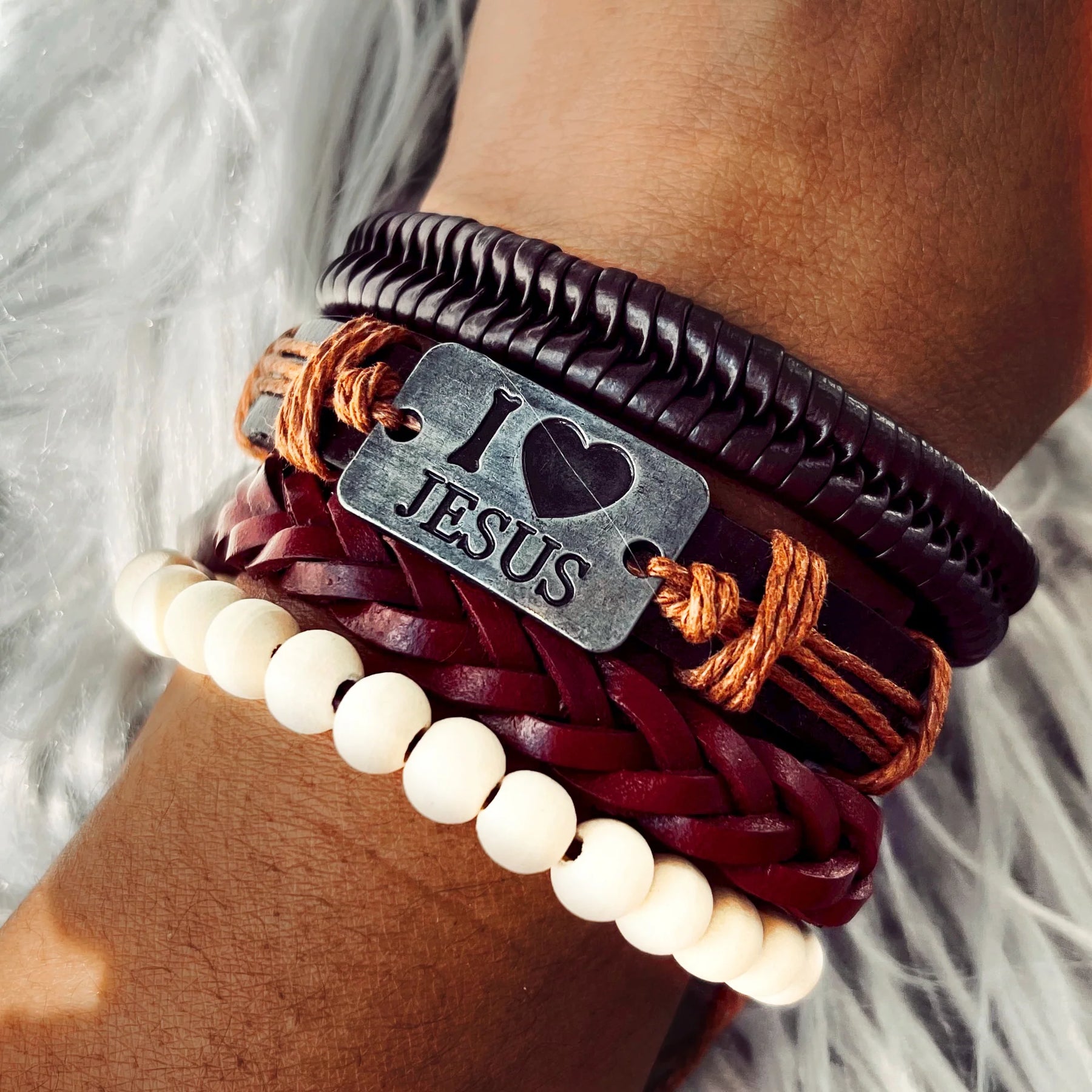 Kingdom Girl - Boho Bracelet Set - I Love Jesus
