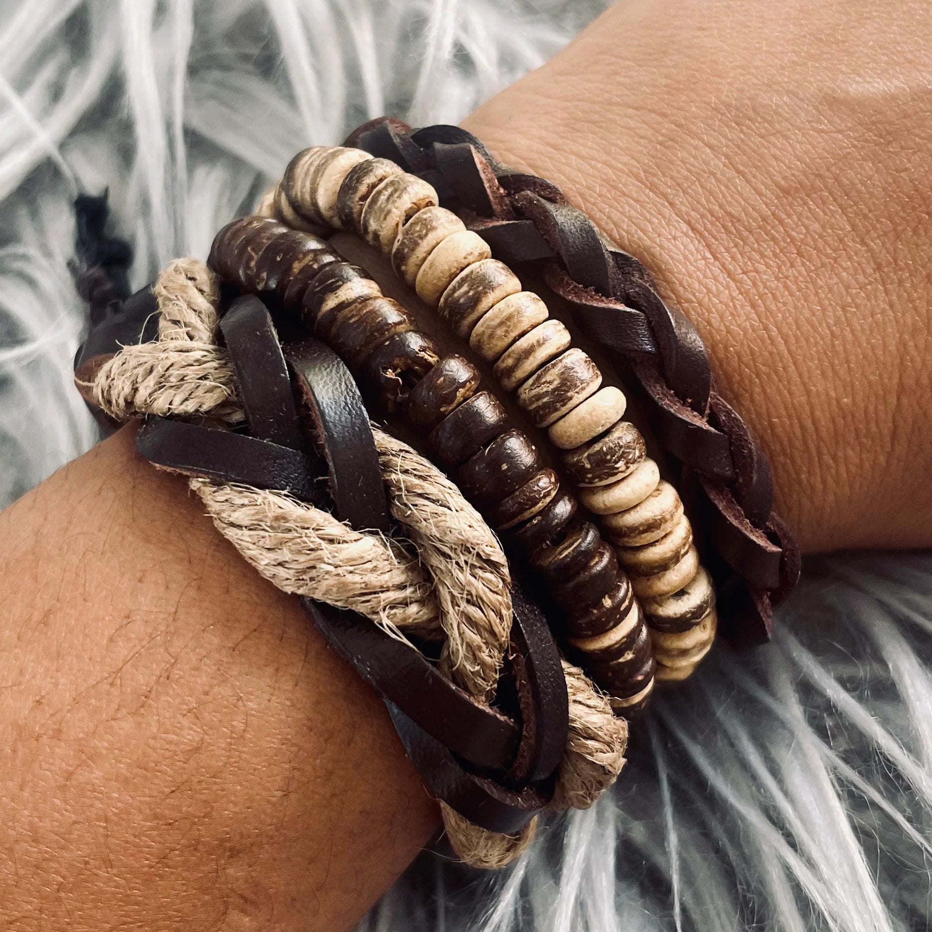 Kingdom Girl - Boho Bracelet Set - Cord of Three Strands