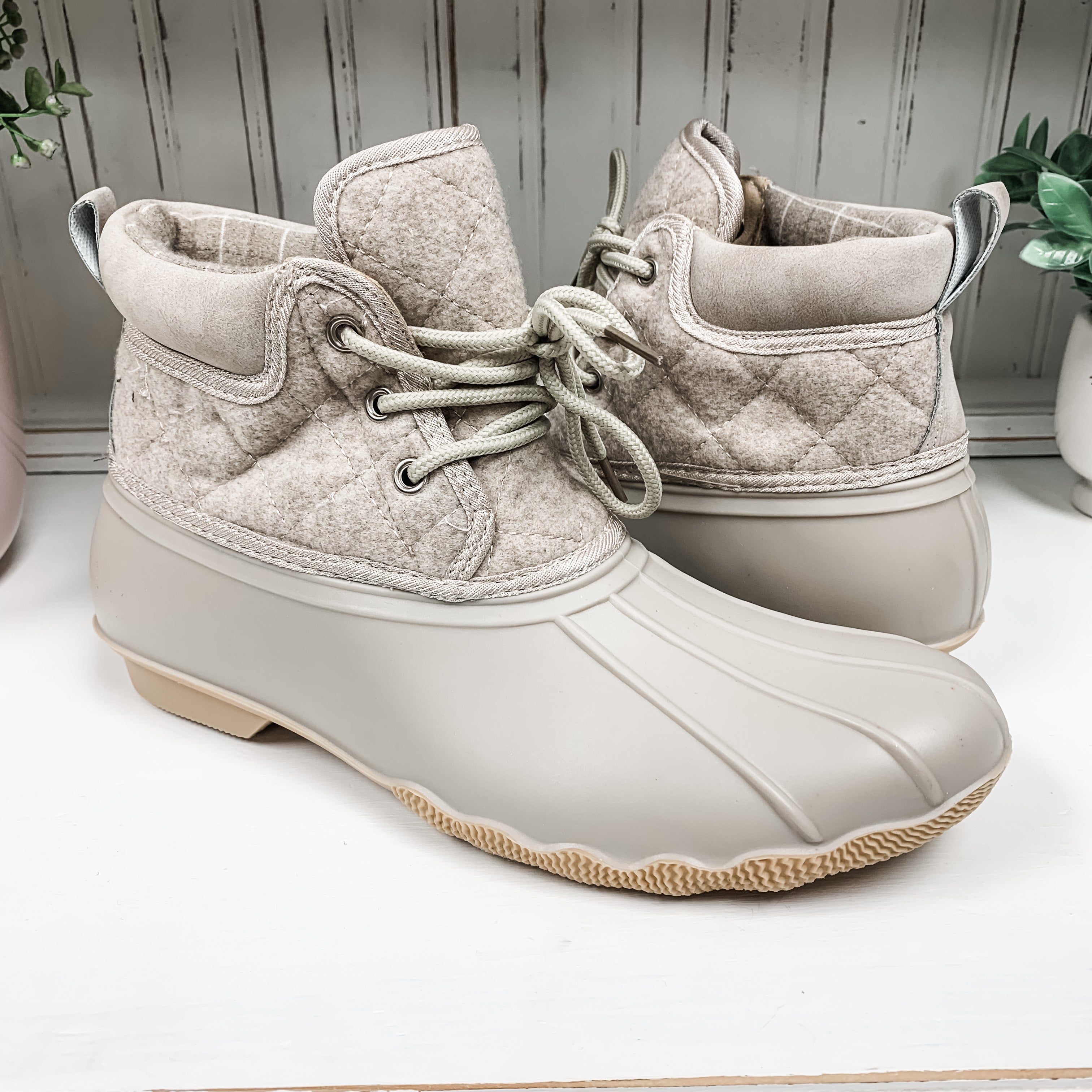 Quack Duck Boot - Cream