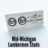 MidMichigan Lumbermen Baseball Stud Earrings