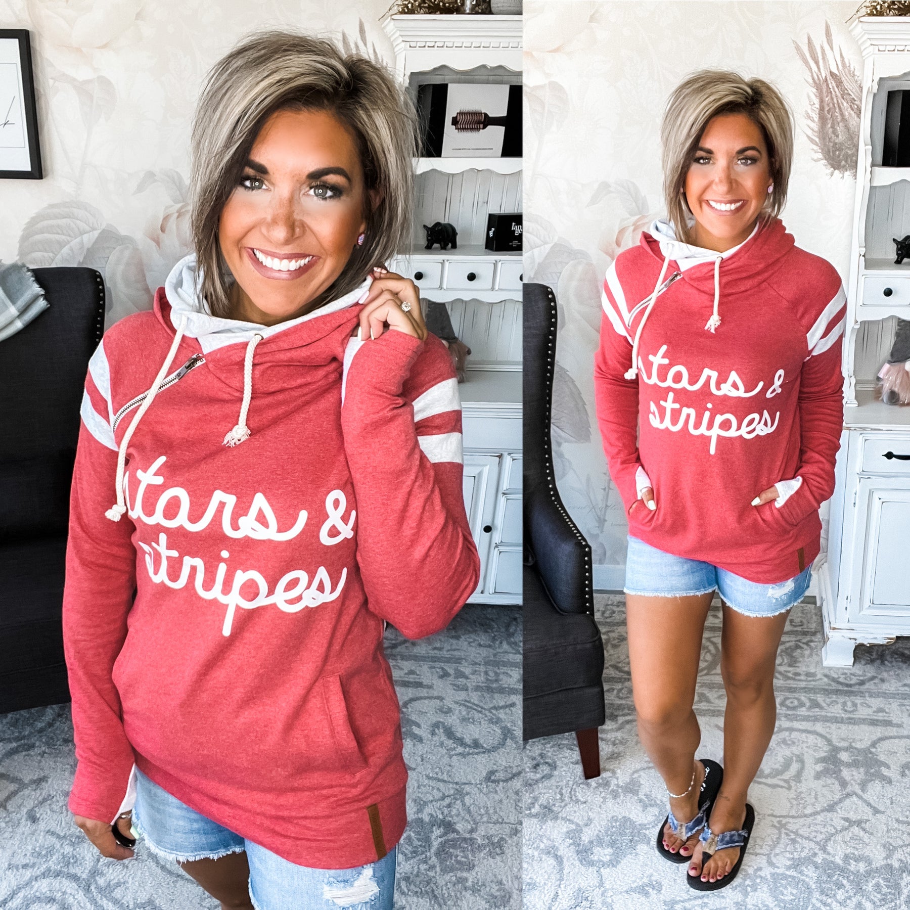 Ampersand Avenue - Doublehood™ Sweatshirt Stars & Stripes