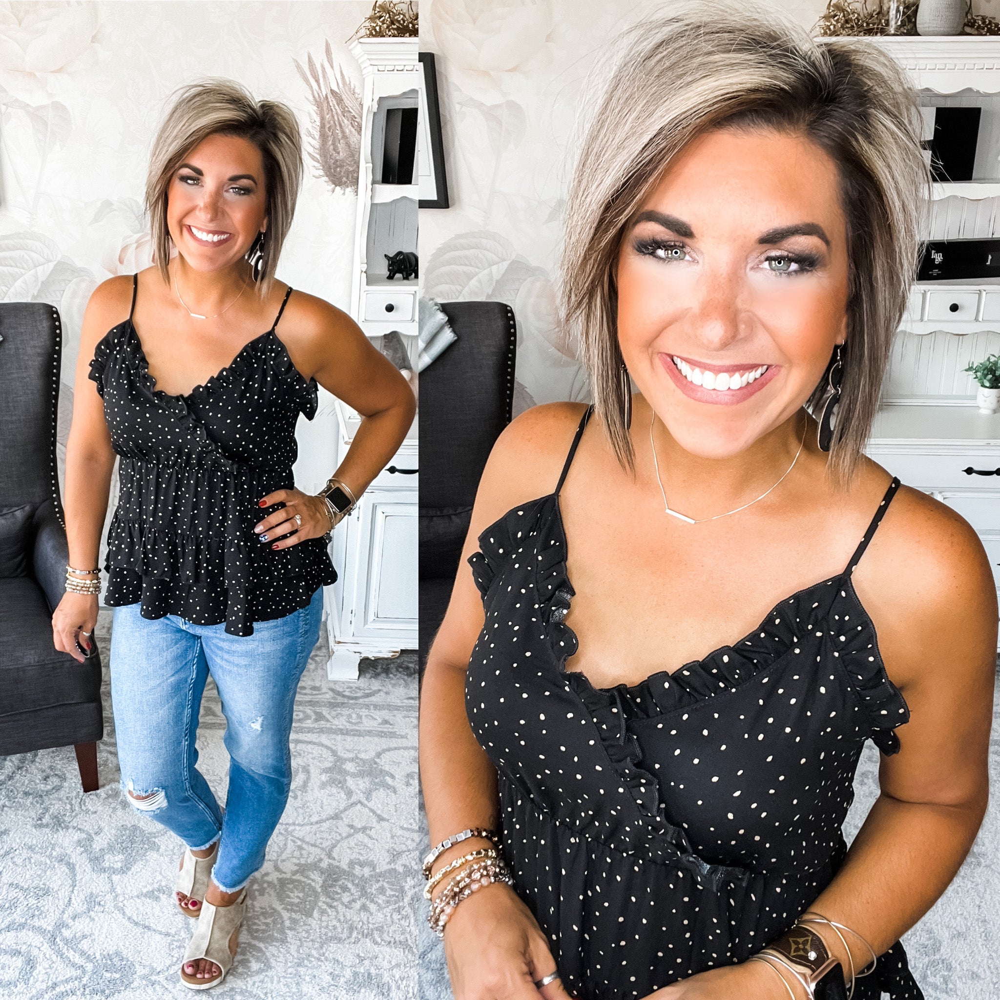 Long Awaited Love Peplum Tank