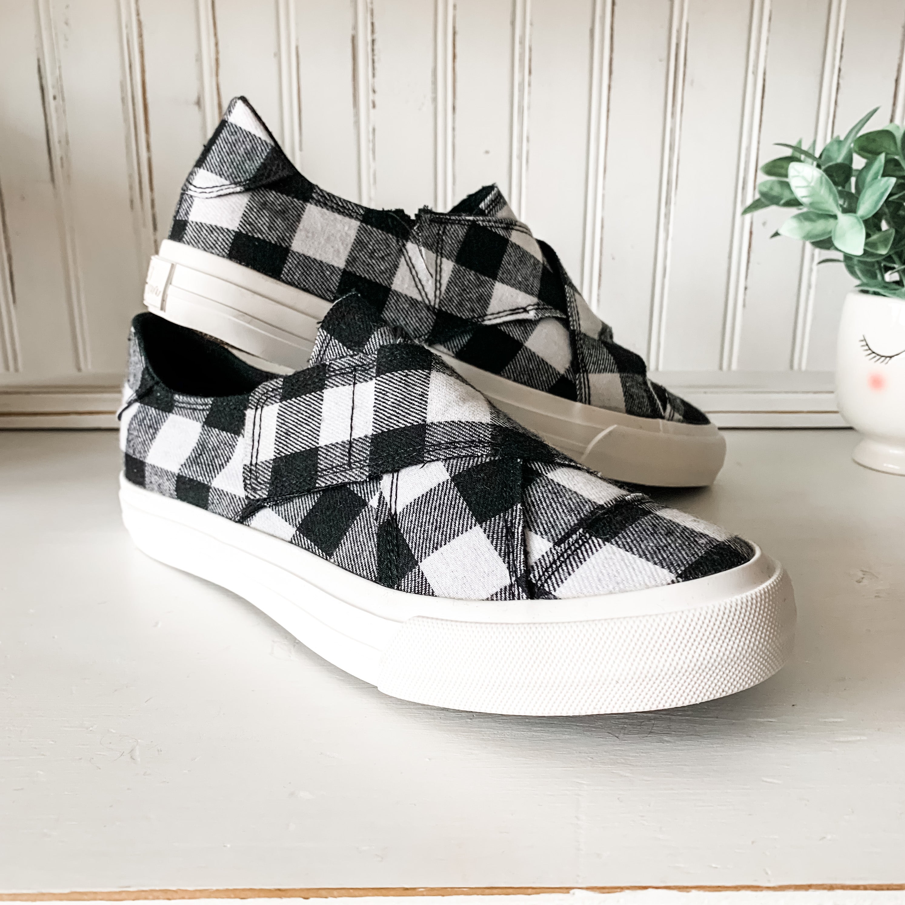 Plaid Along - White