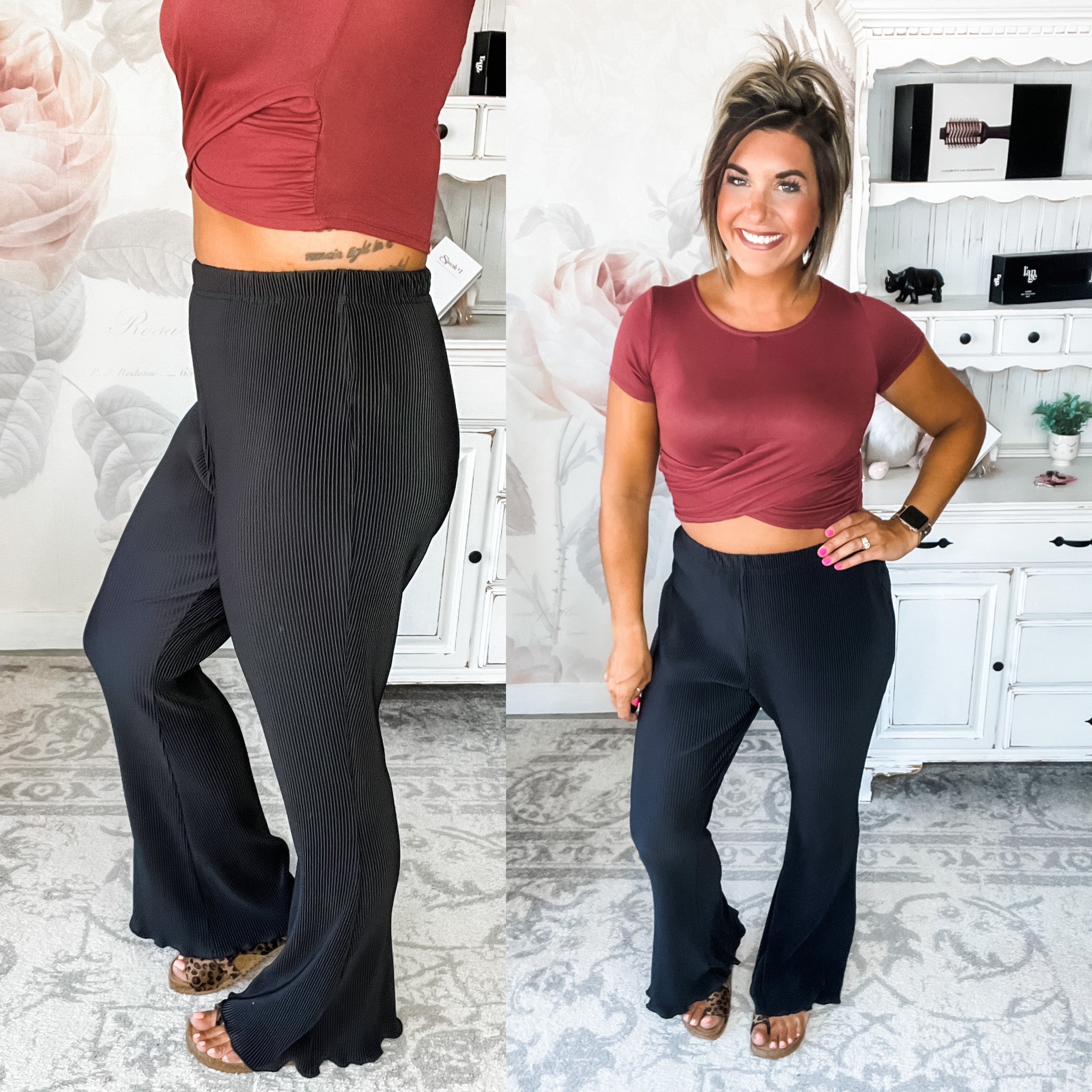 Working On Us Crinkle Pants