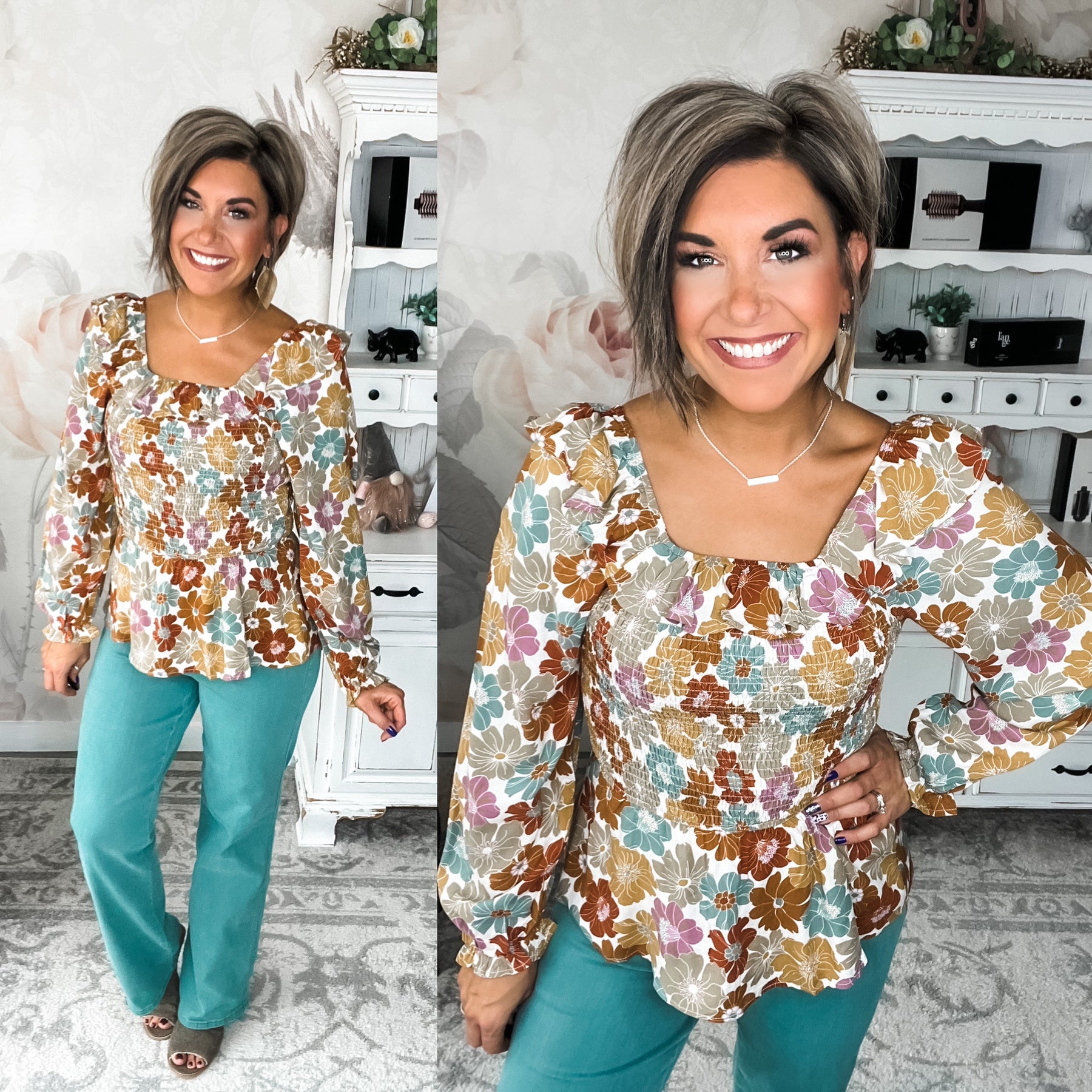 Give or Take Floral Blouse