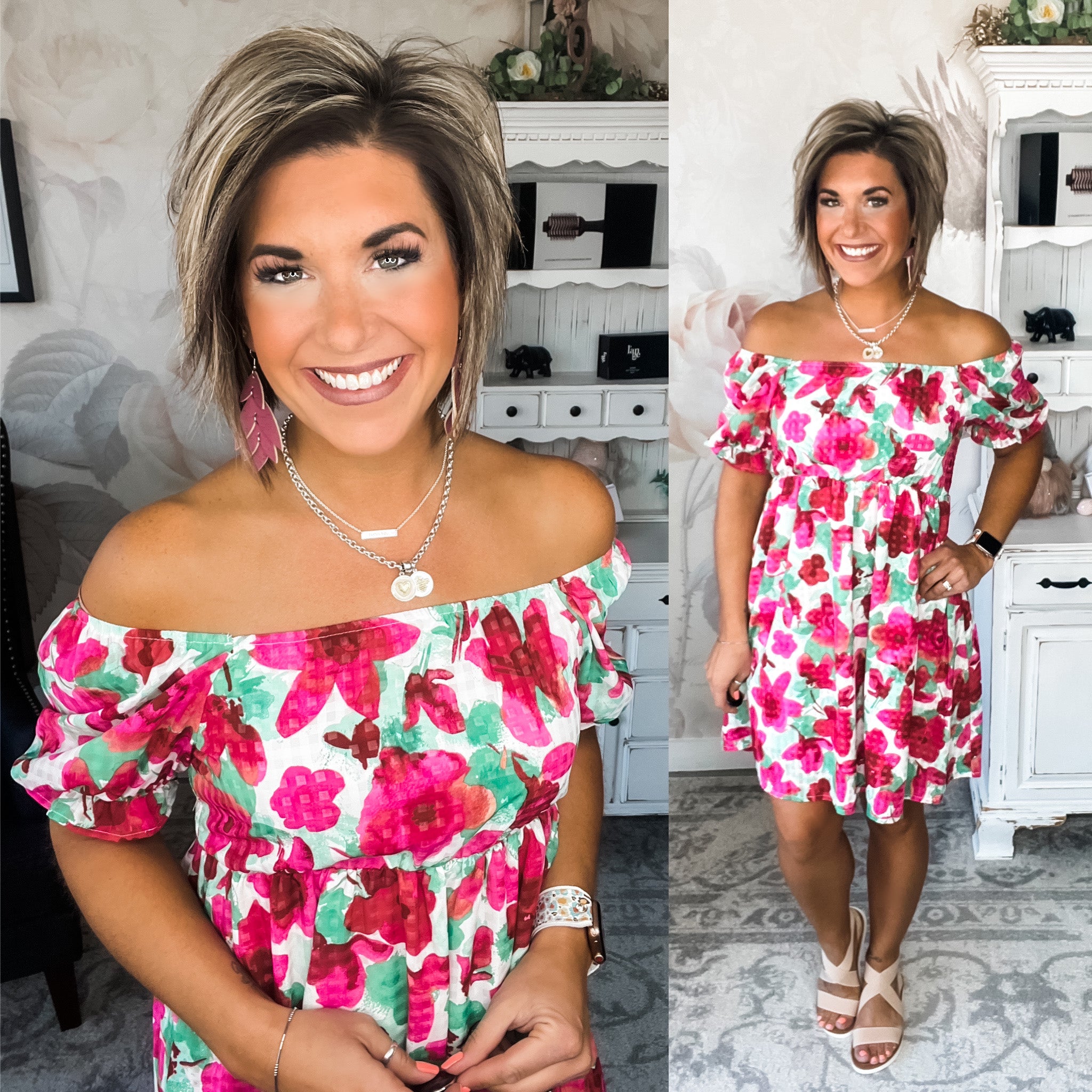Sunshine on Your Face Floral Dress