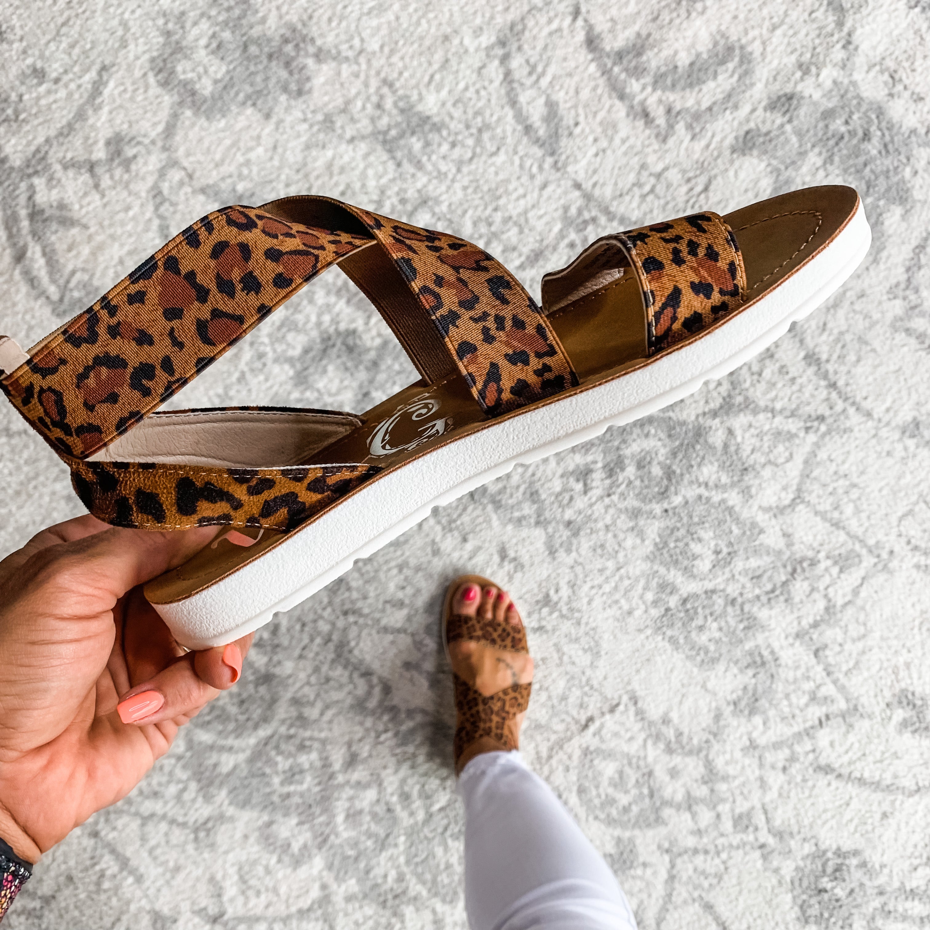Misty Sandal - Leopard