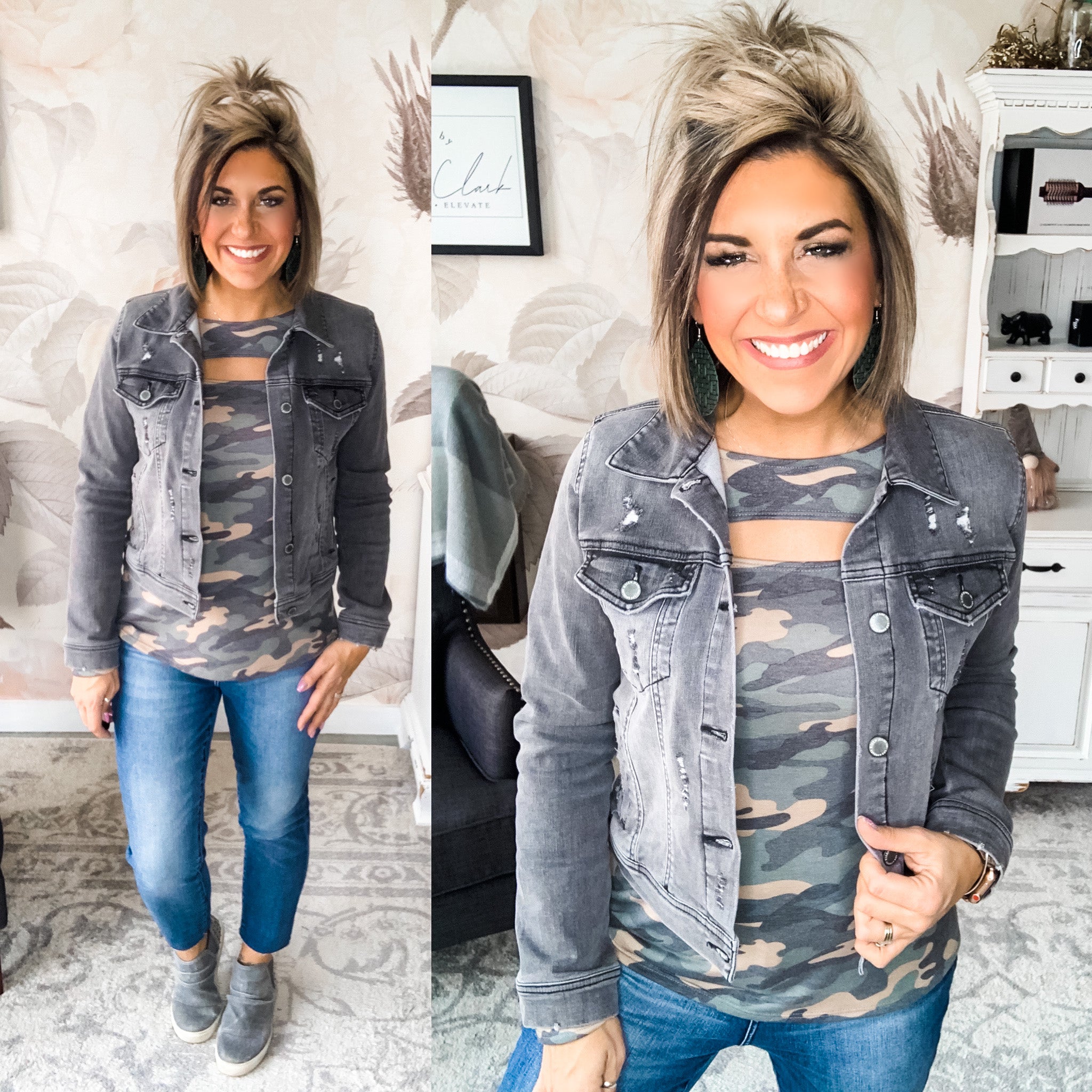 Obviously Yours Camo Top