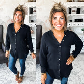 Simple Pleasures Button Down - Black