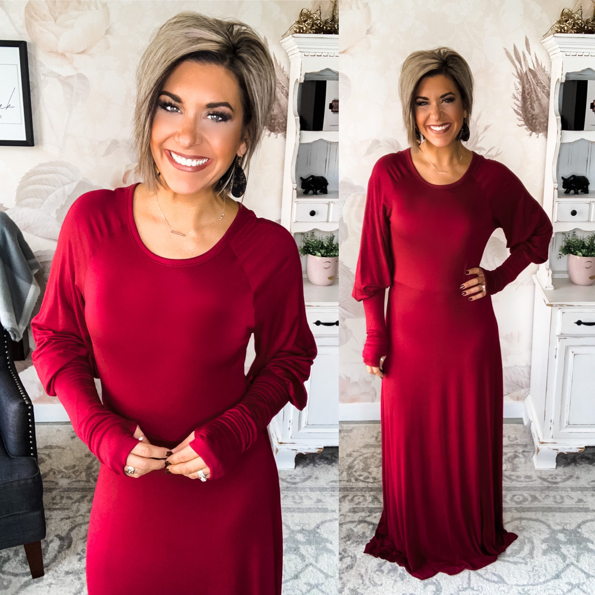 Lady In Red Maxi Dress