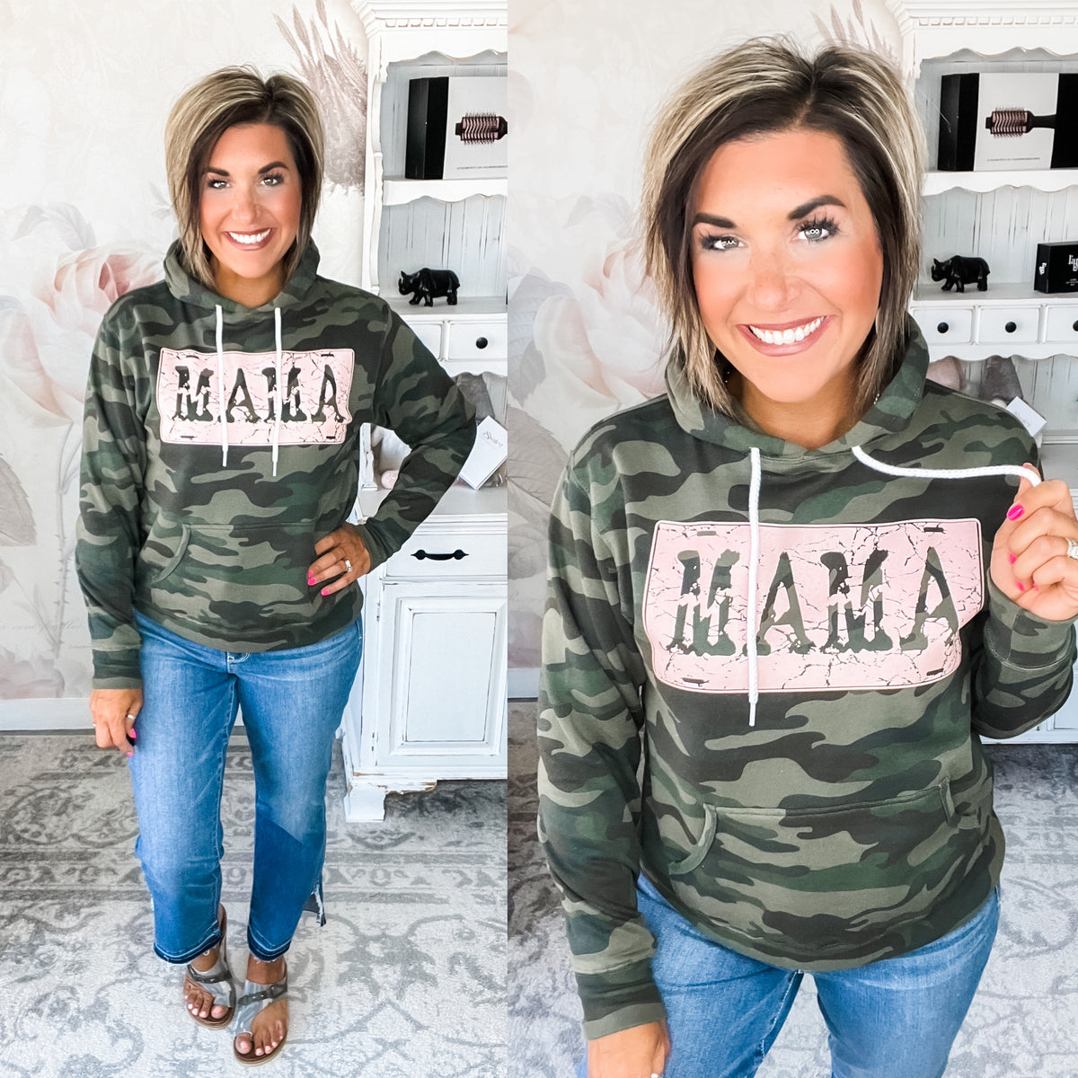 Mama Camo Hooded Sweatshirt