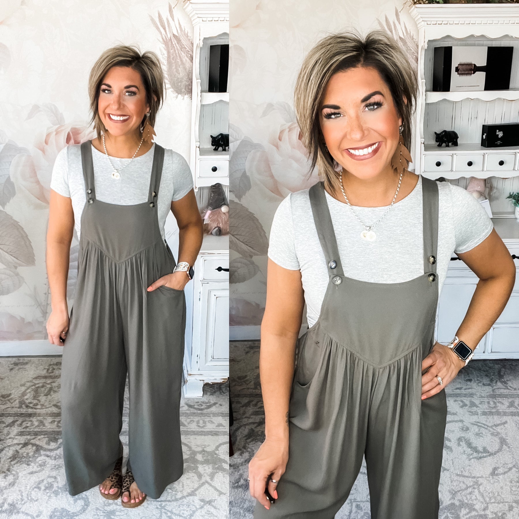 Now or Never Jumpsuit - Olive