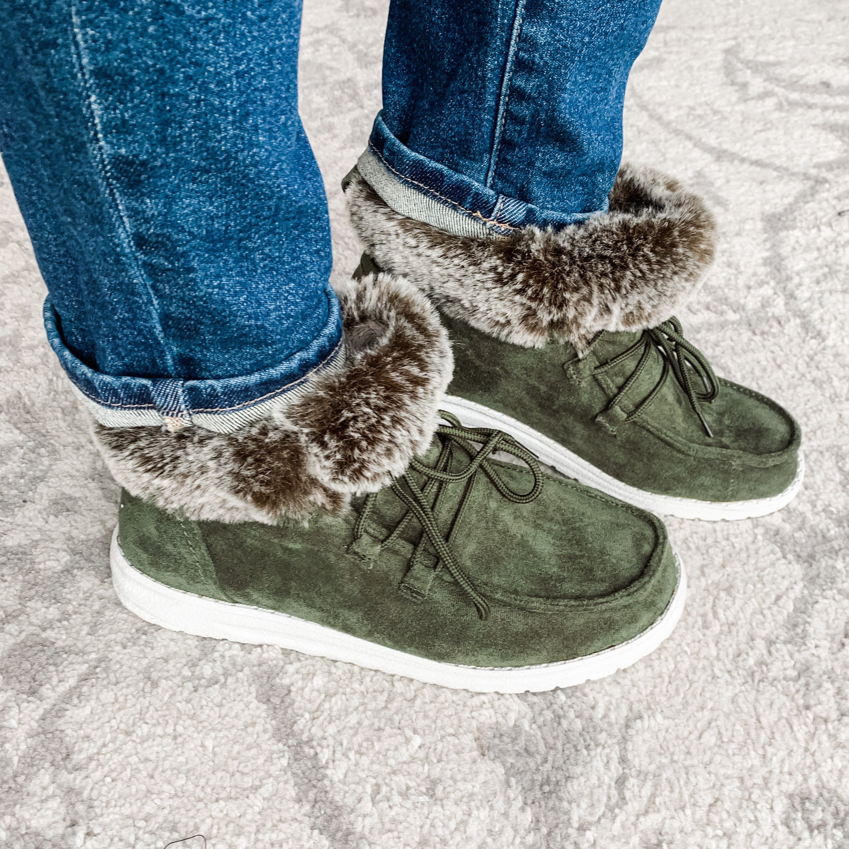 Farren Bootie- Khaki (aka Olive)
