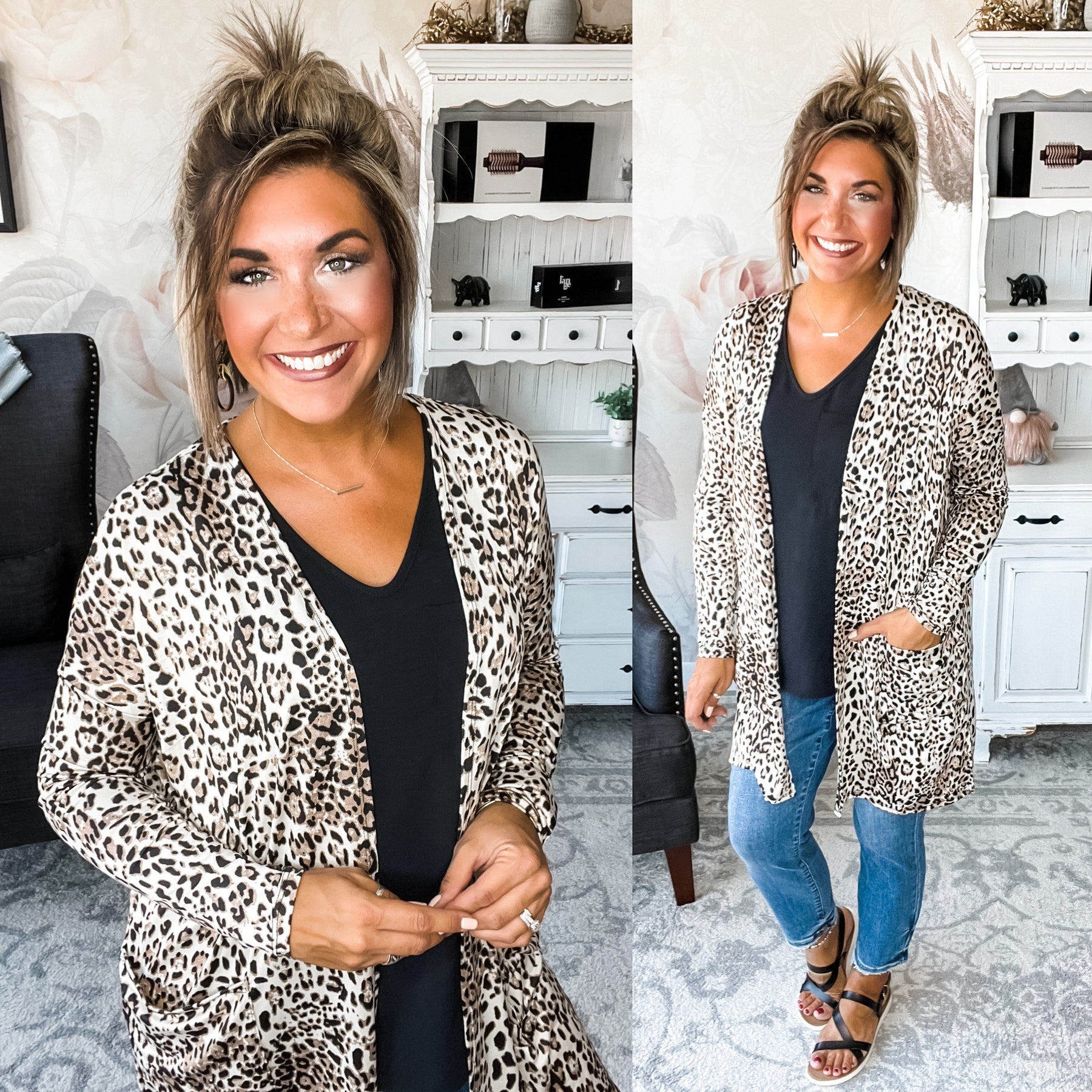 Pulling Heartstrings Leopard Cardigan