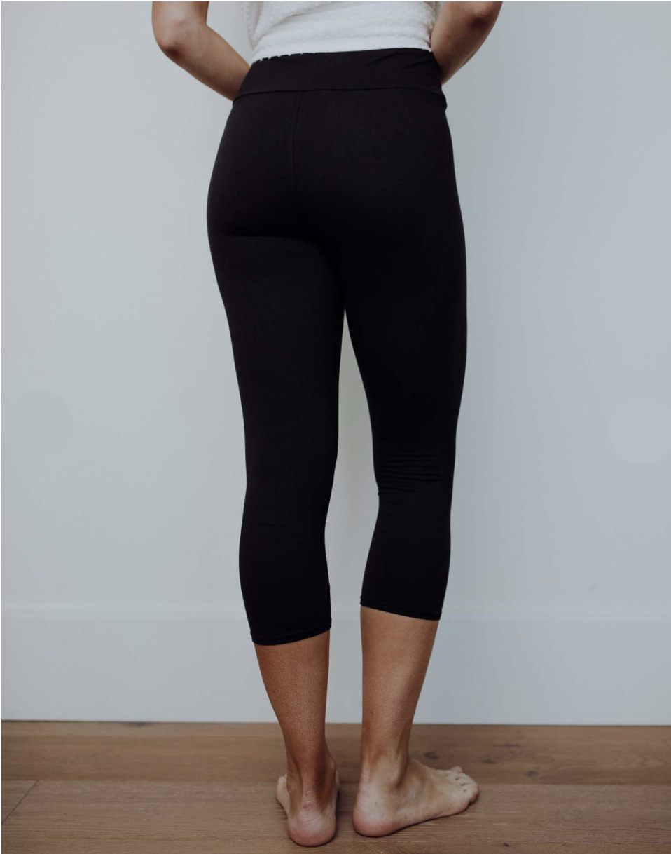 Perfect Fit Capri Leggings - Black