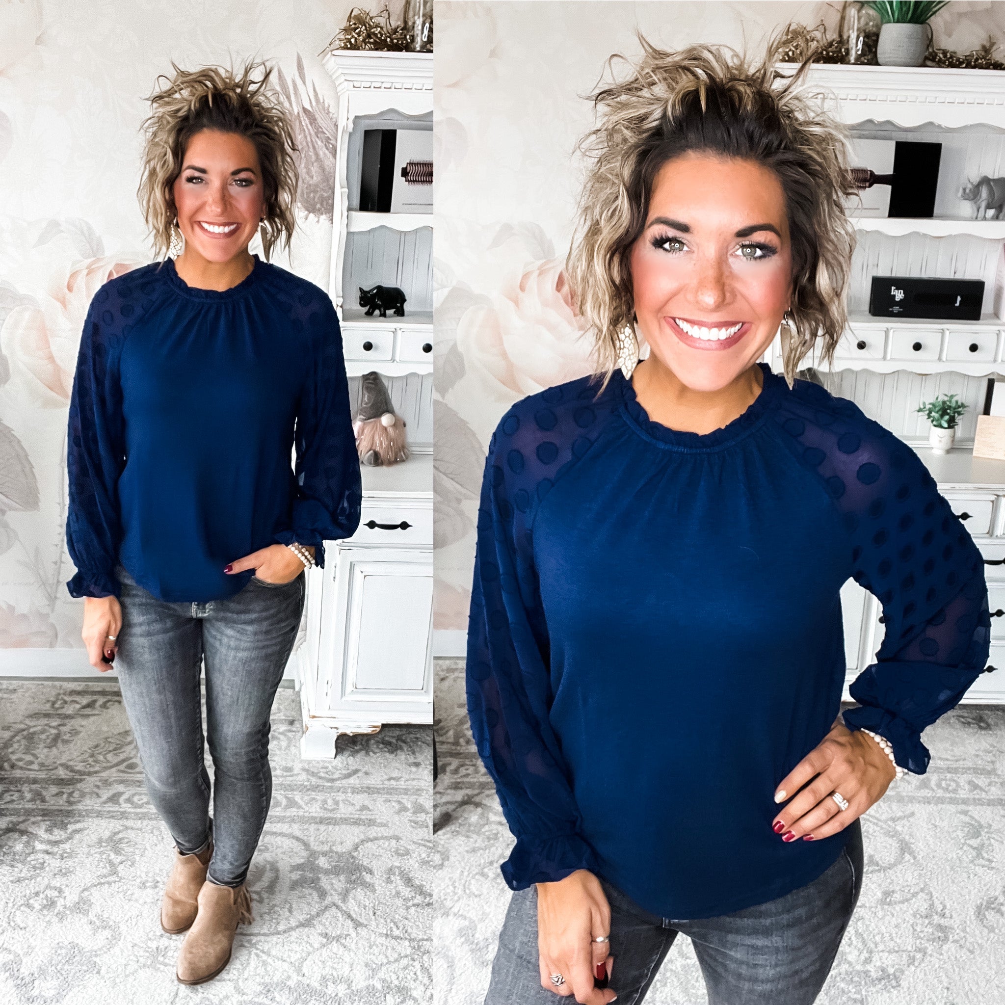 Was So Excited Knit Blouse
