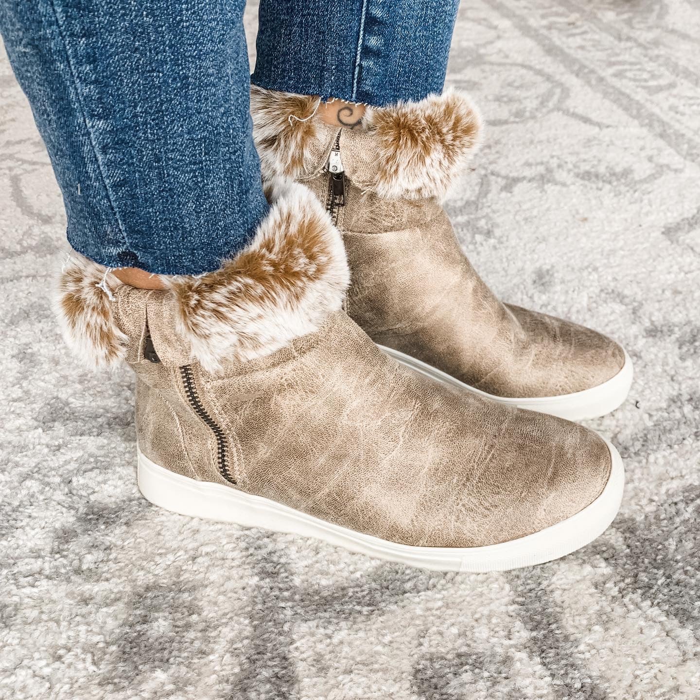 Plusher Bootie - Cream
