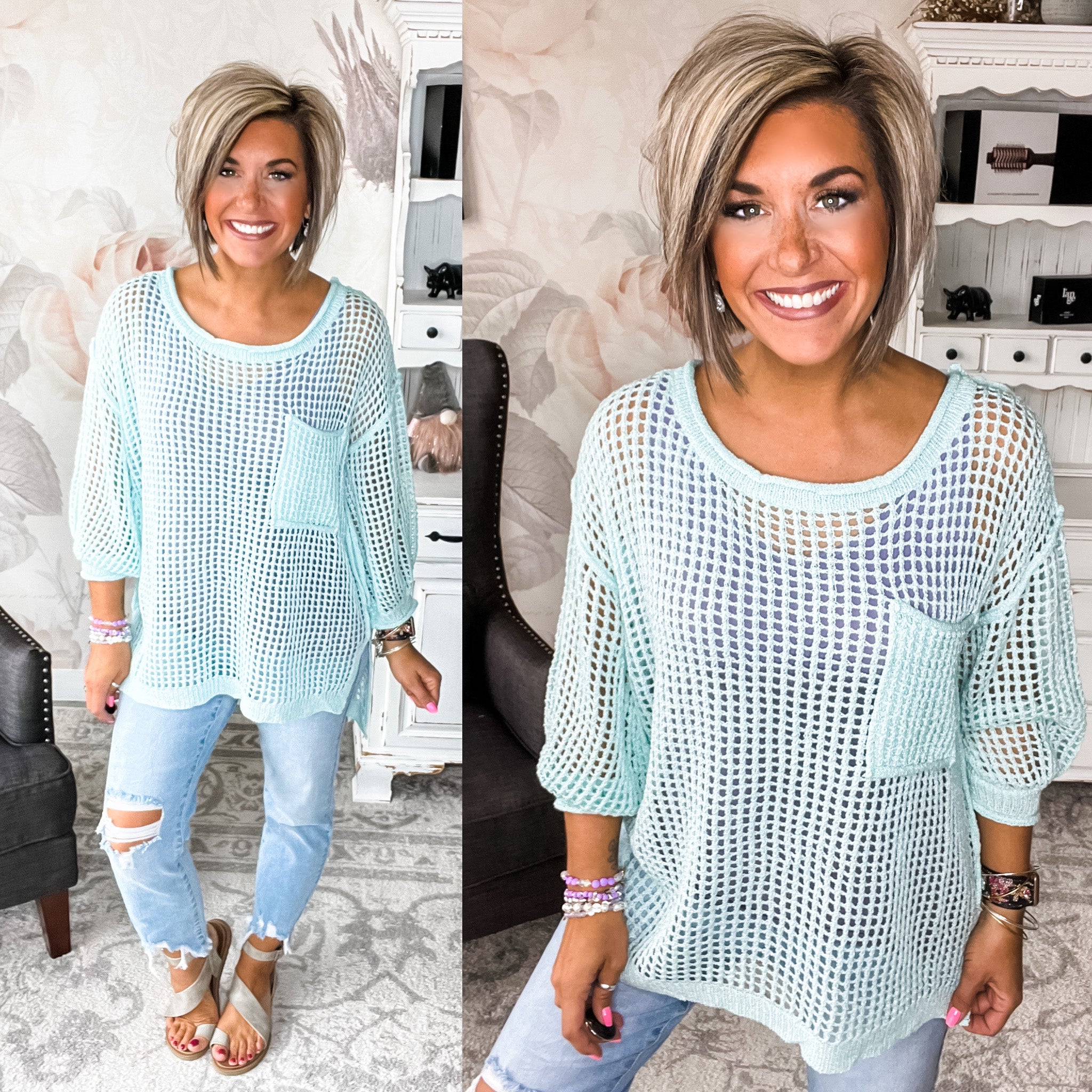 Feel the Sun Pullover - Paradise Green