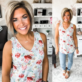 Once Again Floral Tank
