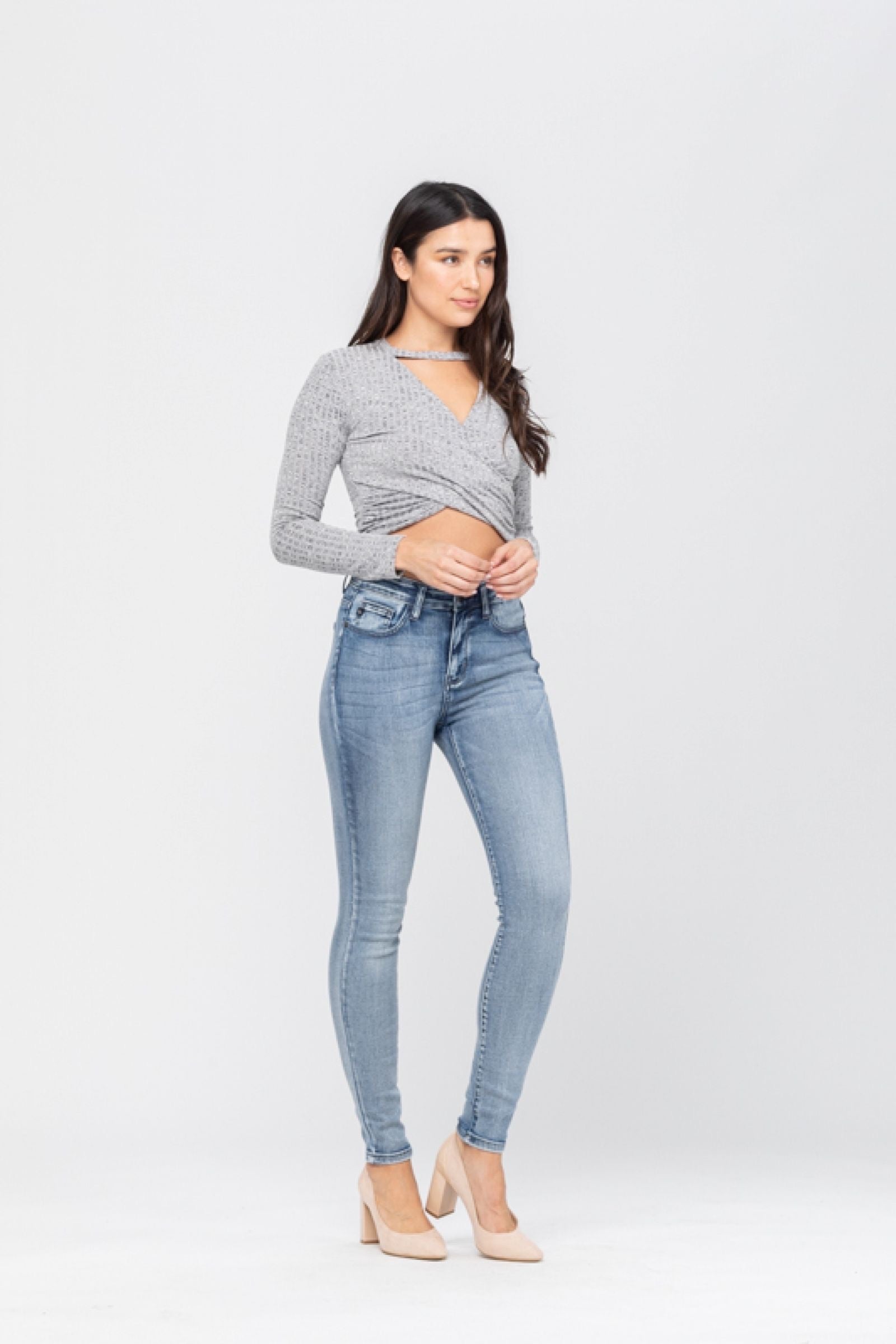 Judy Blue Heavy Hand Sand Skinny