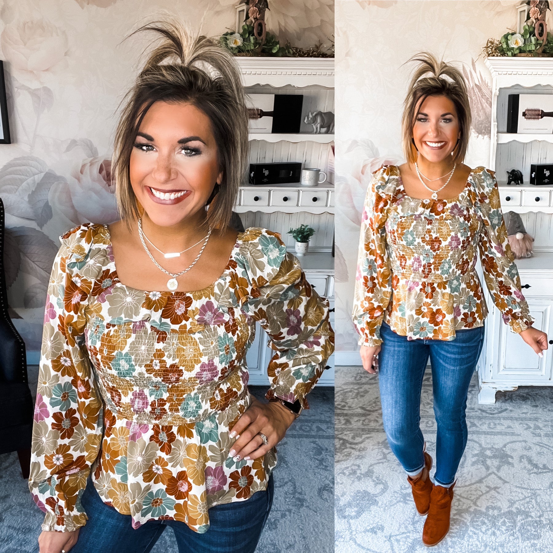 Give or Take Floral Blouse