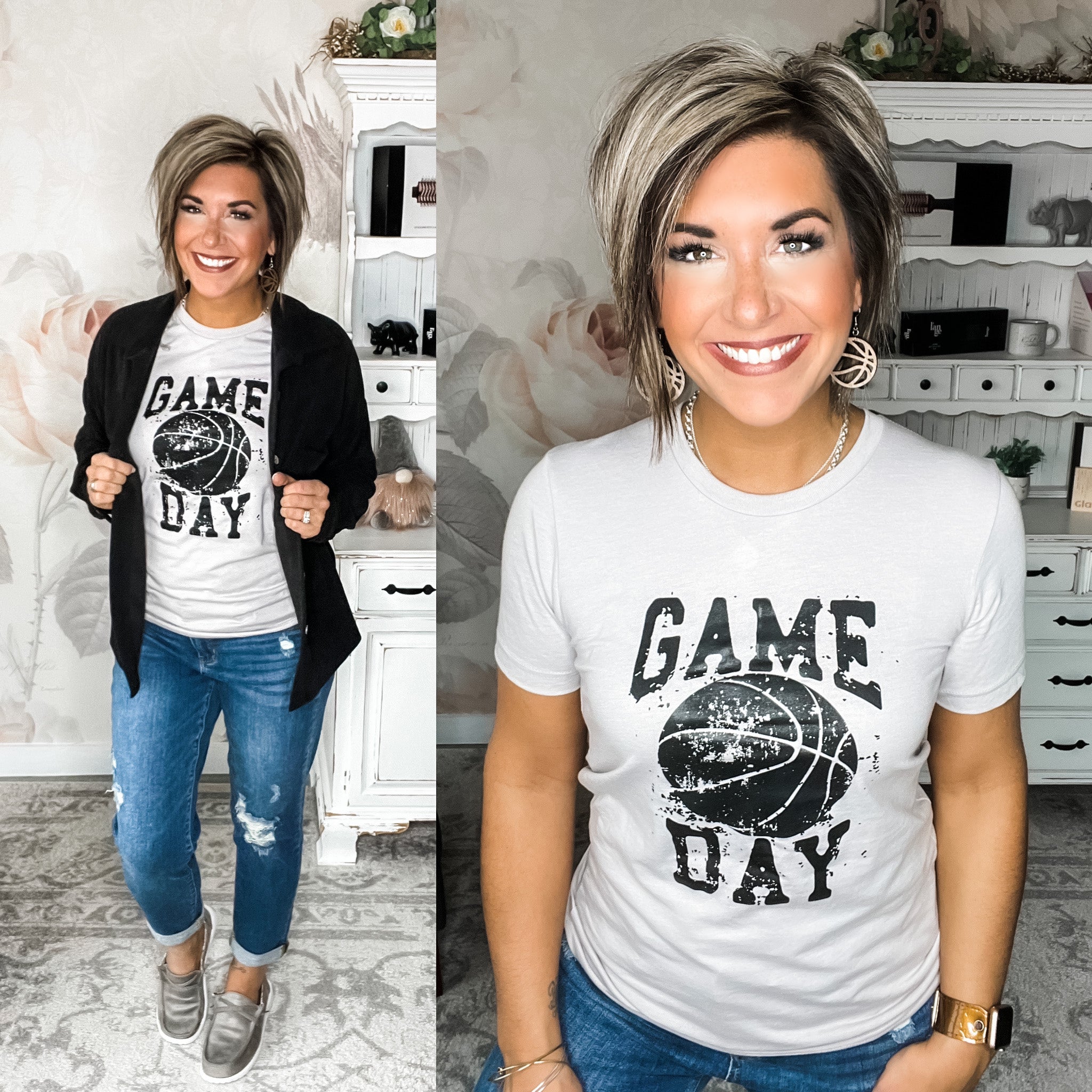 Basketball Game Day Graphic Tee